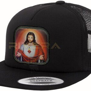 Sacred Heart of Jesus Hat Adjustable Catholic Christian Faith Hat SagradoCorazon